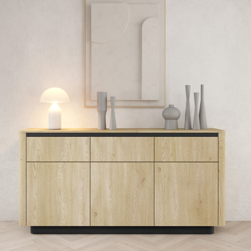 Nowoczesna komoda 160 cm do salonu dąb cremona TORDIO