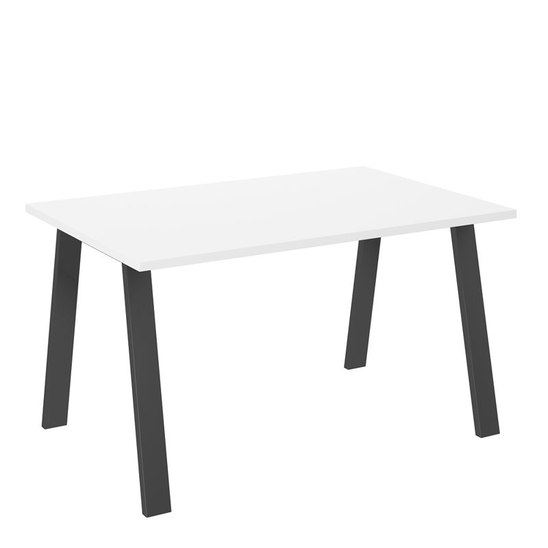 Biały stół na metalowych nogach KEVIN 138x90