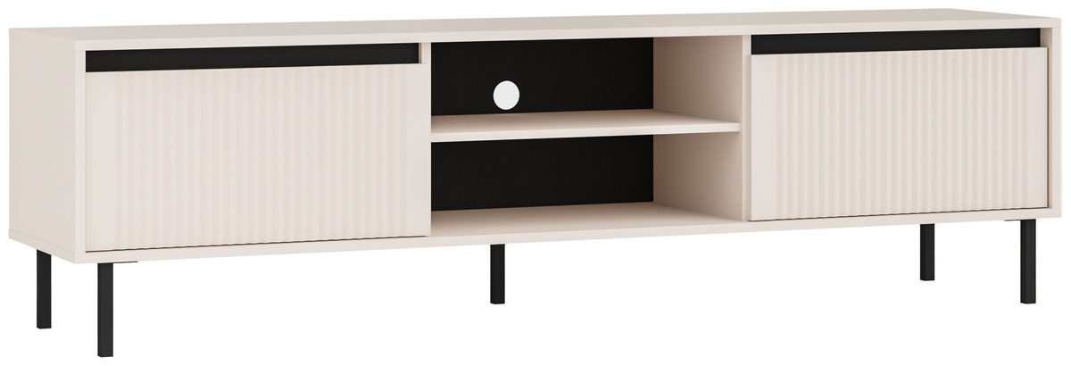 Beżowa szafka RTV pod telewizor 178 cm z szufladami OMEGA