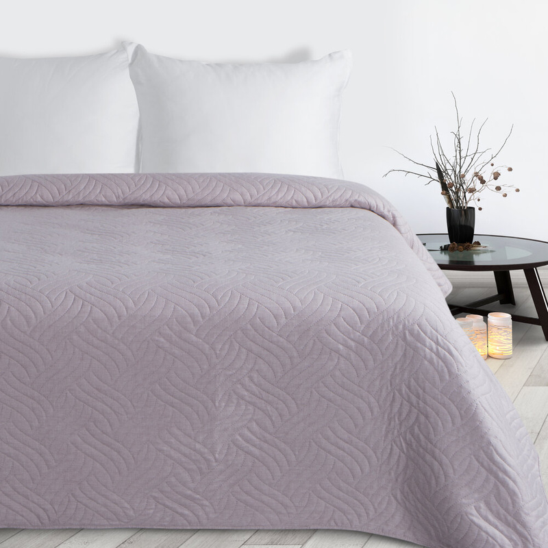 Różowa narzuta LENON 200x220 cm na łóżko do sypialni