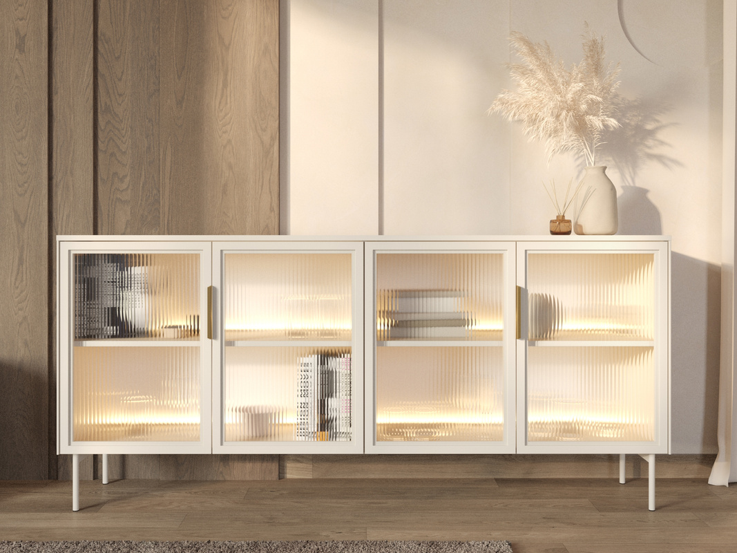 Nowoczesna komoda 181 cm do salonu kaszmir LUANO