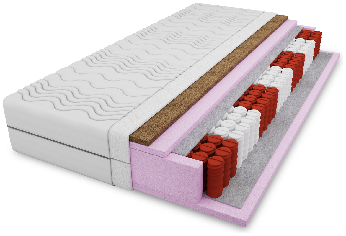 Dwuosobowy materac kieszeniowy 160x200 cm PRIMAVERA