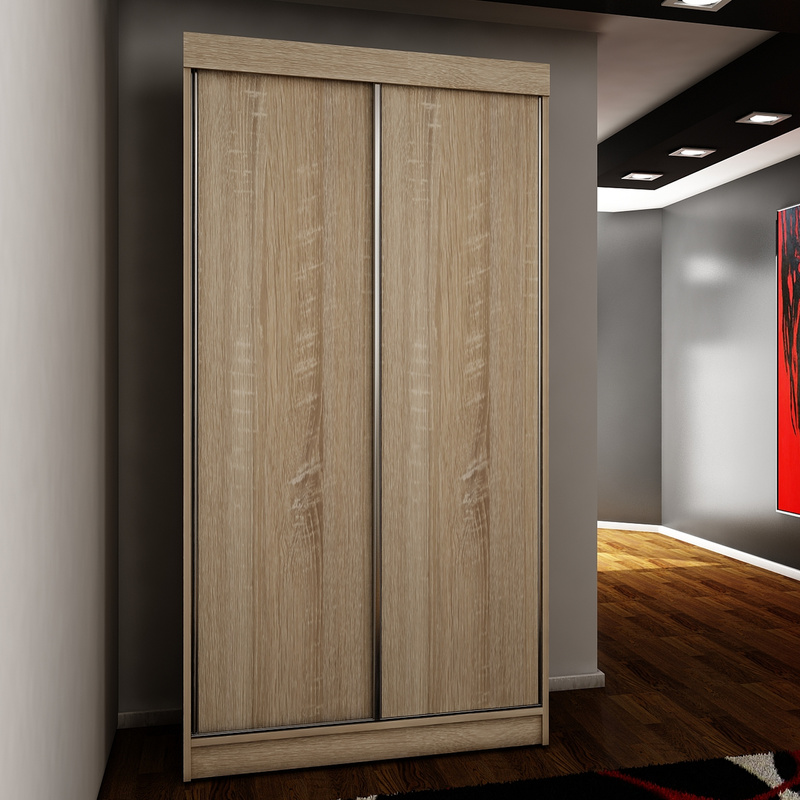 Szafa 100 cm do przedpokoju przesuwna TARO dąb sonoma