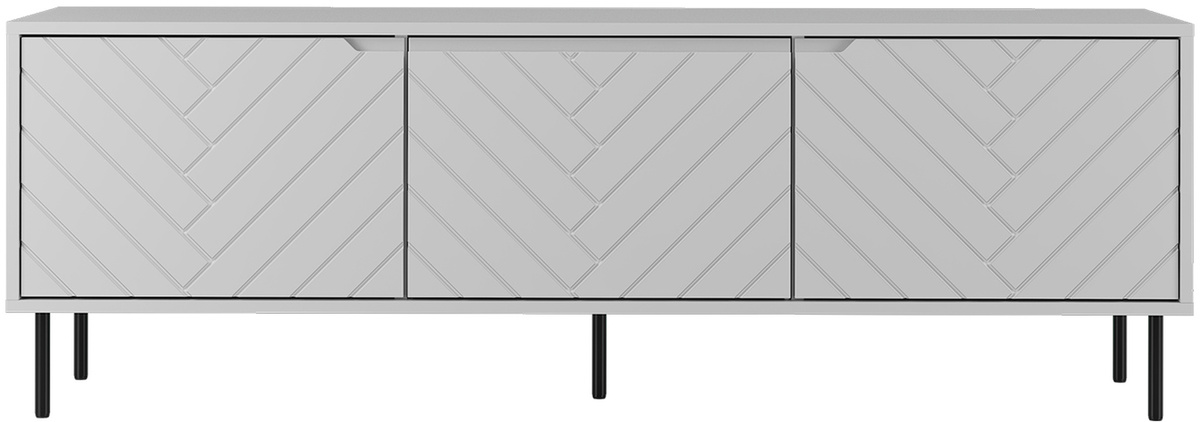 Biała szafka RTV 150 cm pod telewizor do salonu MIVIO