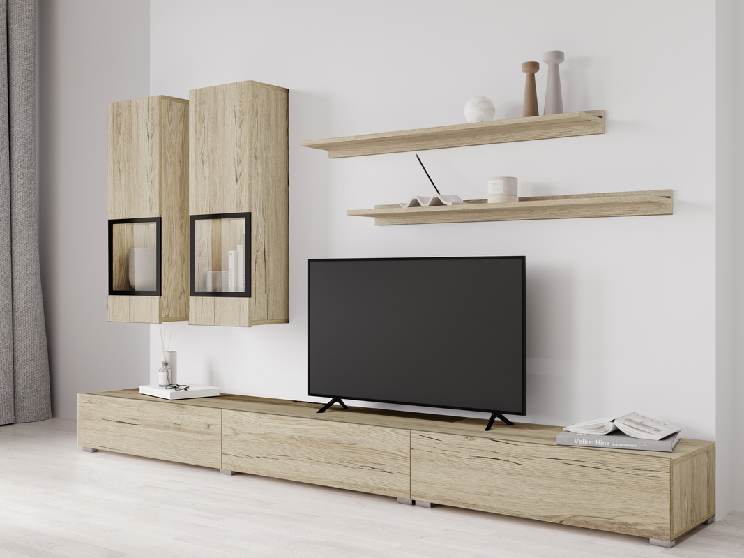 Meblościanka do salonu san remo jasne BARRET