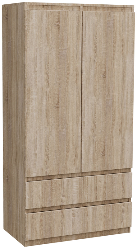 Nowoczesna szafa uchylna 90 cm z szufladami i wieszakiem MONTEGO