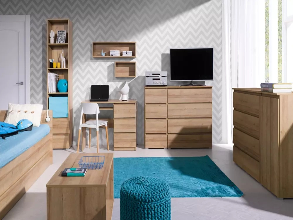 Zestaw mebli do pokoju nastolatka w stylu nowoczesnym COSTA