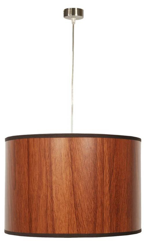 Dębowa lampa wisząca sufitowa z regulacją wysokości TIMBER 30 cm E27