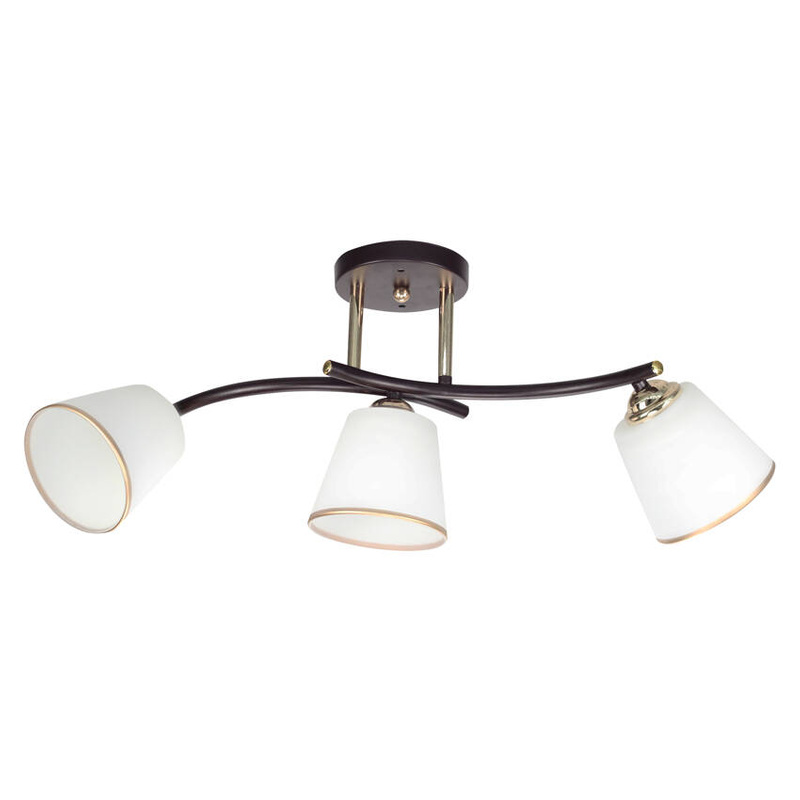 Czarna lampa sufitowa wisząca do salonu GRECO z białymi kloszami