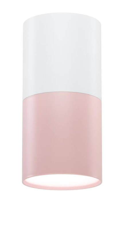 Różowa lampa sufitowa tuba 1xGU10 do salonu TUBA aluminium