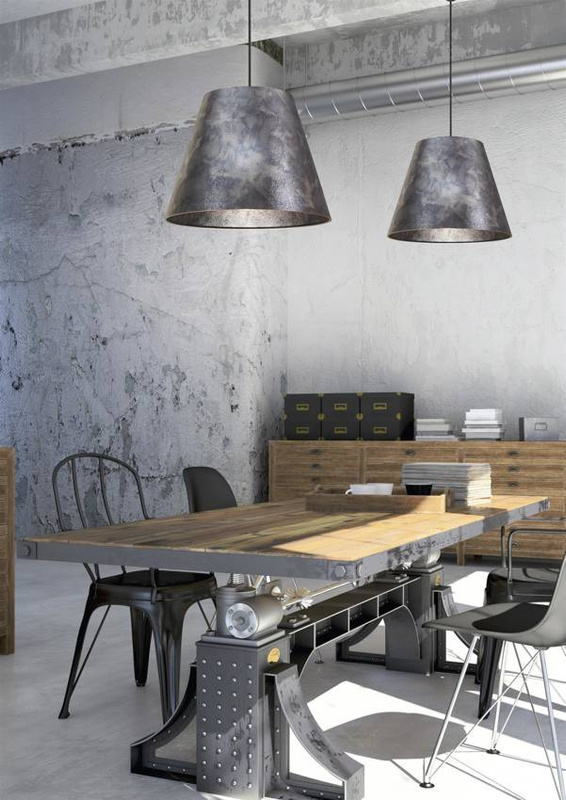 Złota lampa wisząca sufitowa z regulacją wysokości do salonu PLATINO