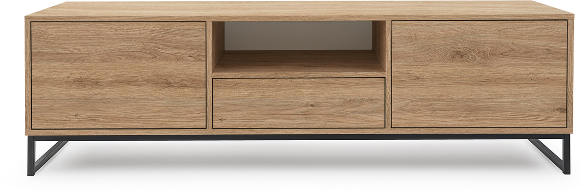 Szafka RTV 160 cm do salonu pod telewizor z szafkami dąb dziki GENEWA