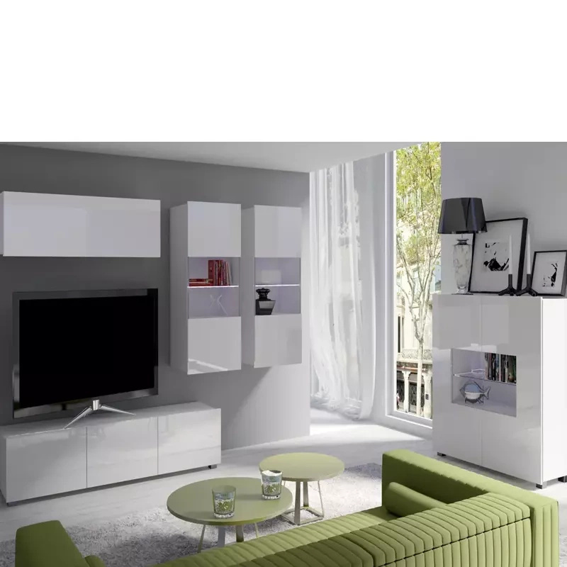 Meble biały połysk do salonu MODERN 6