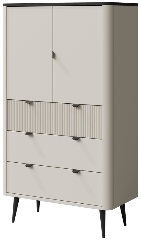 Kaszmirowa bieliźniarka z szufladami do salonu 90 cm MIREL