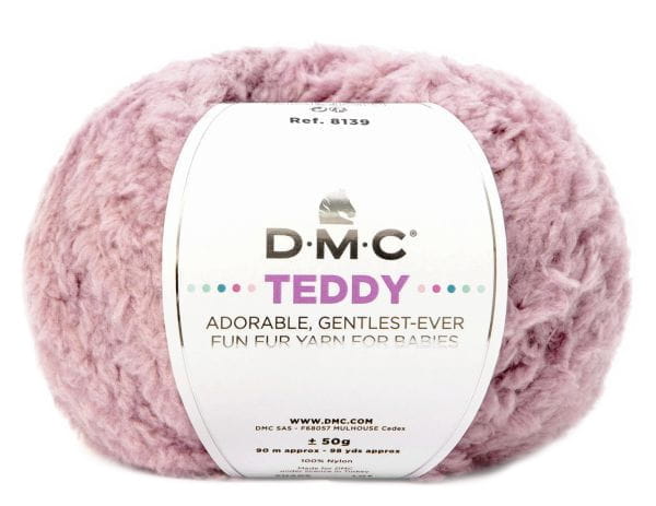 włóczka DMC TEDDY kol. 313 brudny róż