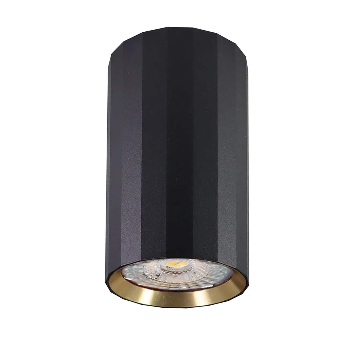 Goldlux Oprawa natynkowa NICEA 10 cm 1xGU10 czarno-złota