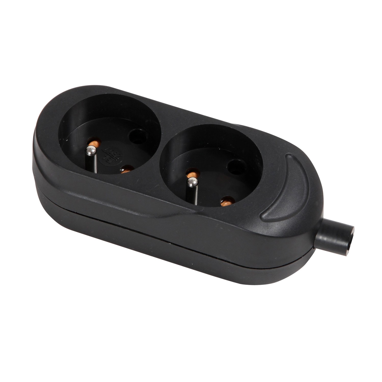Jonex Gniazdo przenośne 2x2P+Z czarne