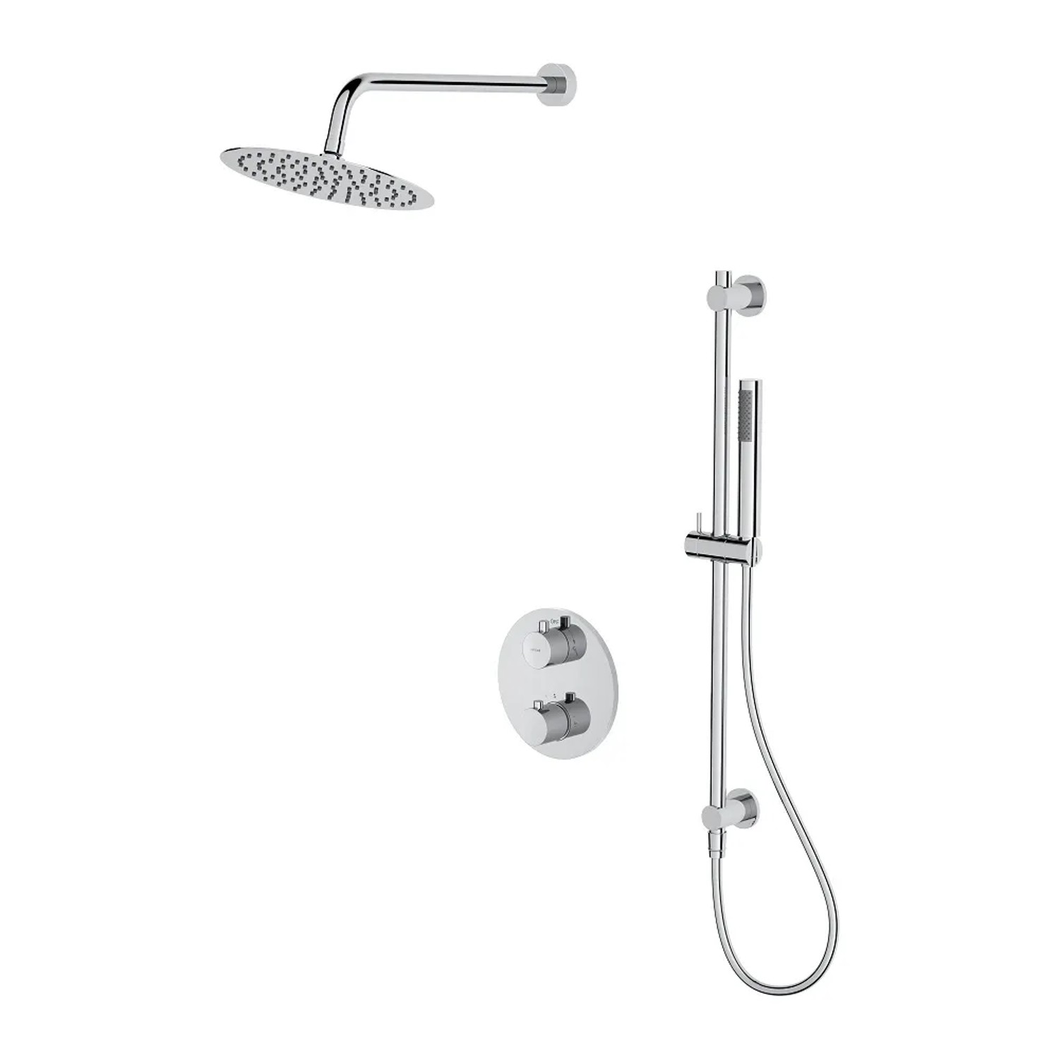 Cersanit Zestaw prysznicowy podtynkowy Zen chrom