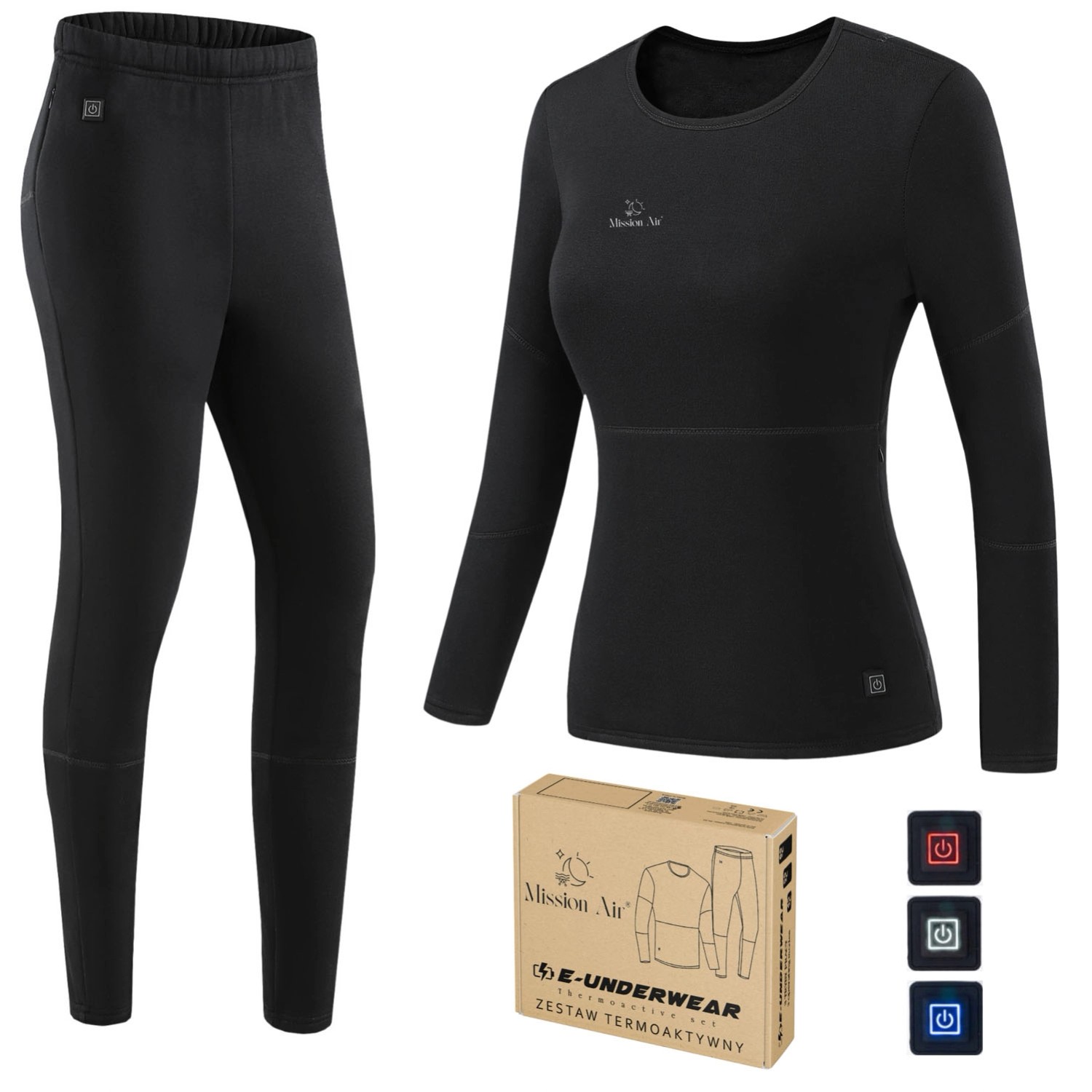 Mission Air Bielizna damska podgrzewana E-UNDERWEAR roz. L (bez powerbanku)