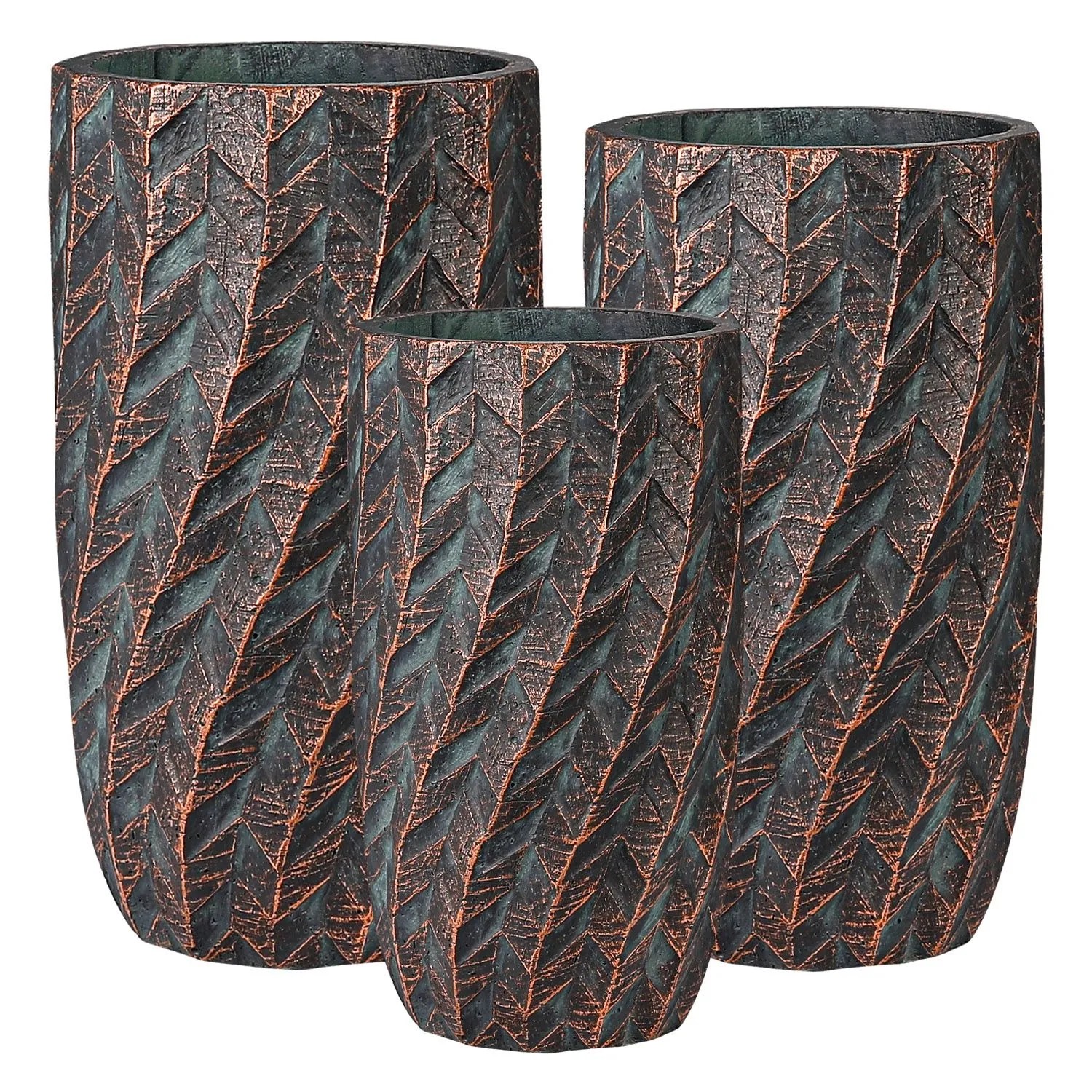 Donice Parga morskie pozłacane komplet 4 szt.