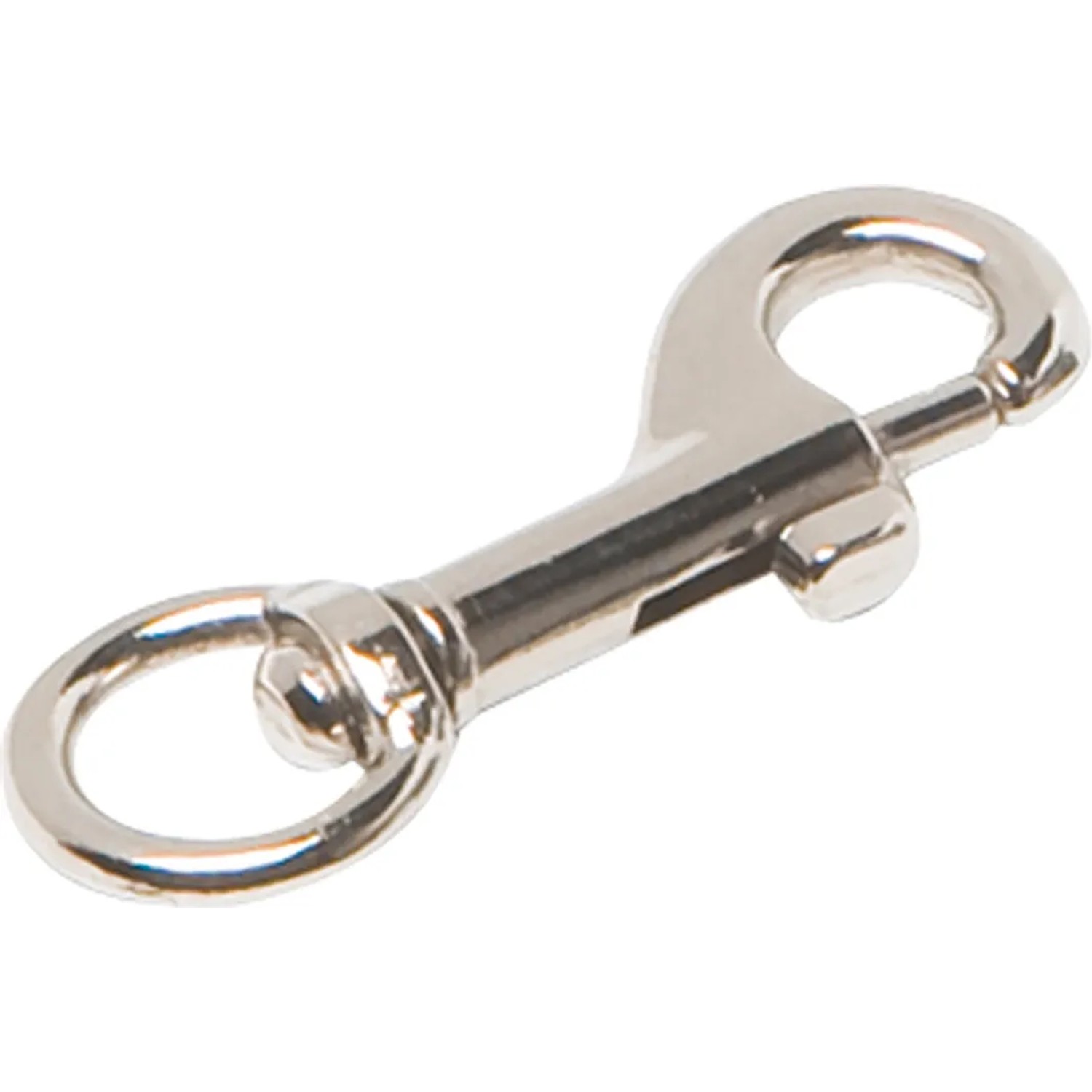 Karabińczyk krętlik 50mm niklowany