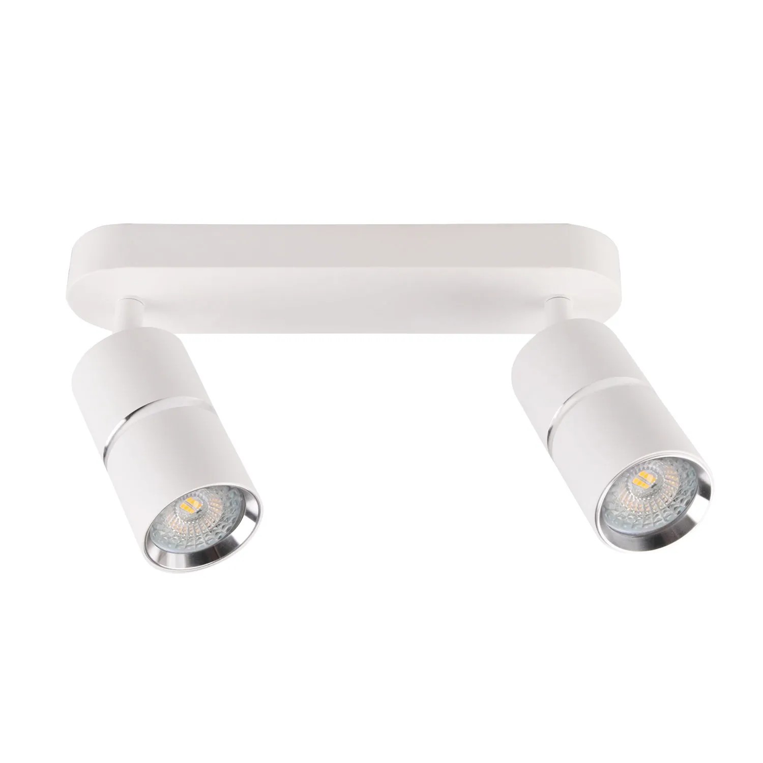 Goldlux Lampa ścienno-sufitowa BAMBOO 2xGU10 biała ruchoma