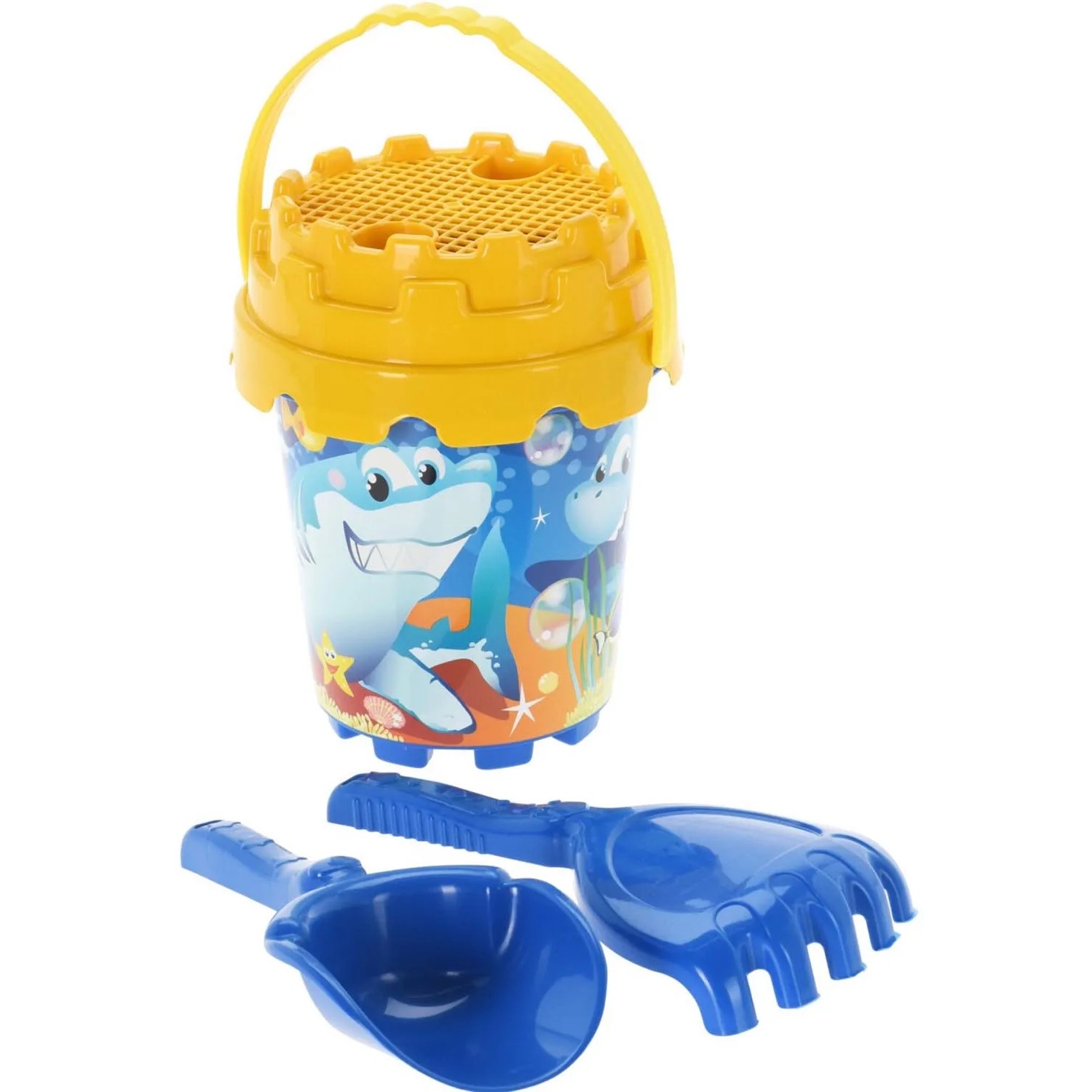 Zestaw do piasku - wiaderko z akcesoriami mix