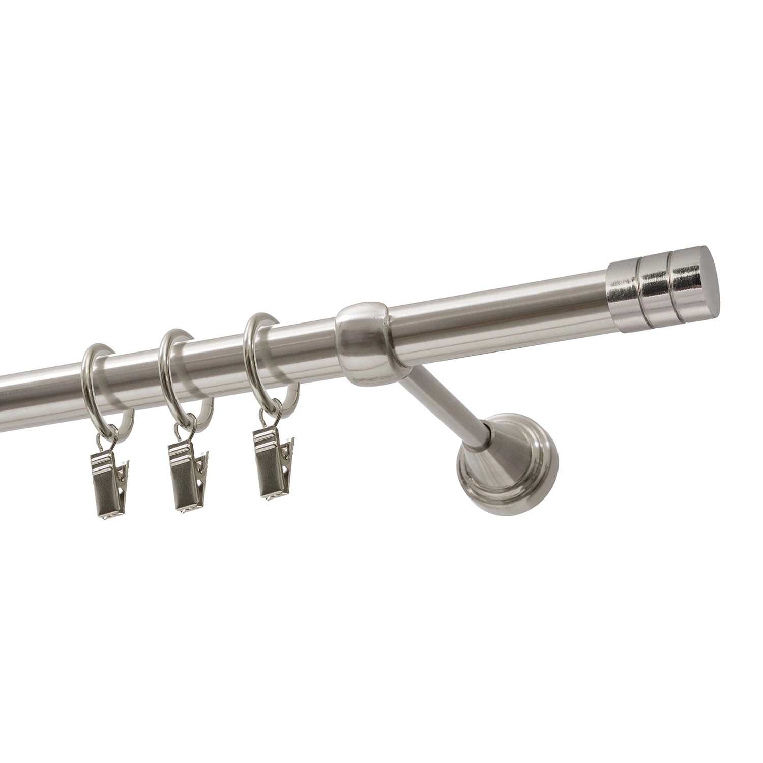 Karnisz FORIO pojedynczy efekt stali 240 cm