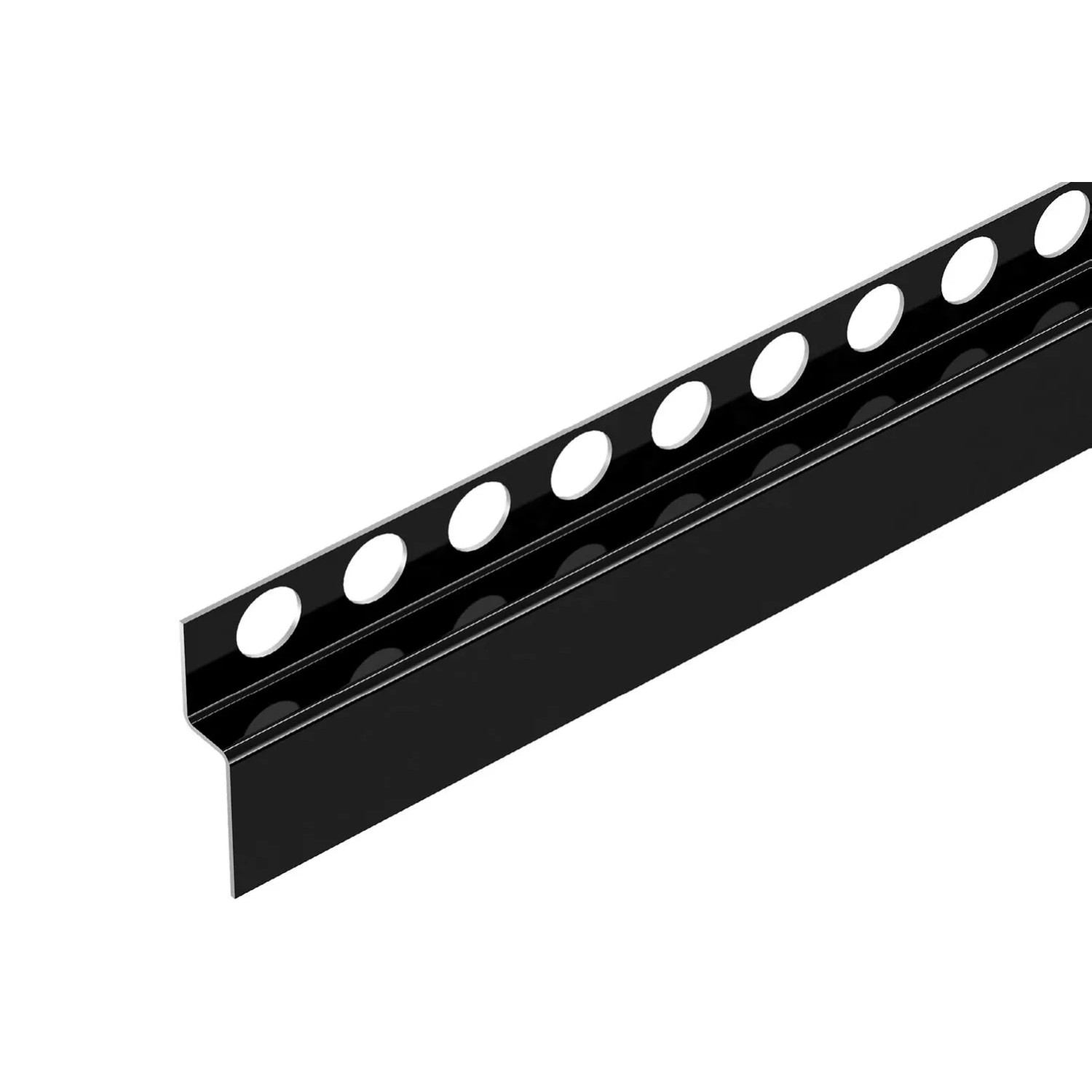 Cezar Profil stal nierdzewna czołowy Czarny 30x32x1200 mm