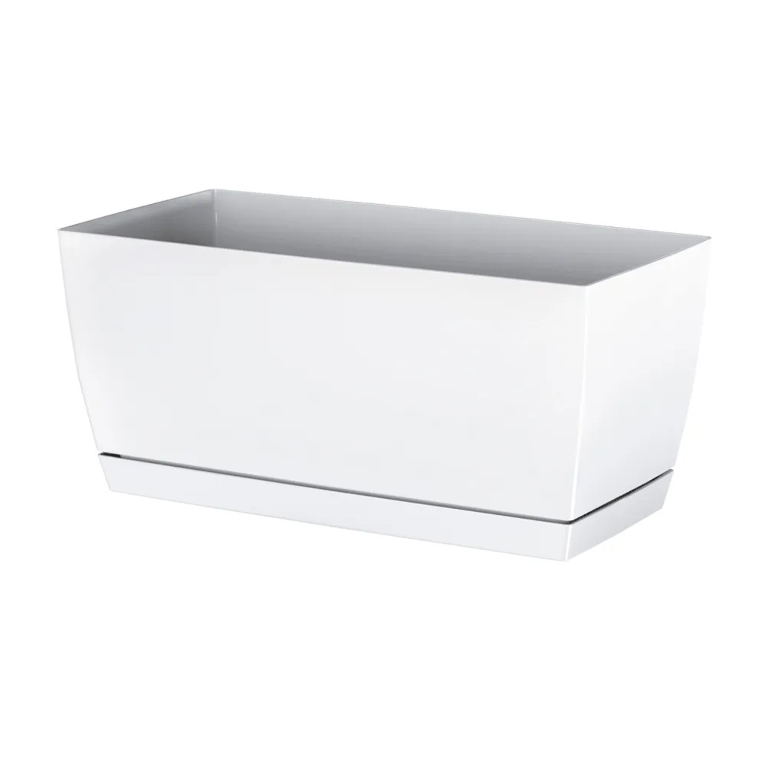 Prosperplast Skrzynka Coubi podłużna biała - 19 x 39 cm