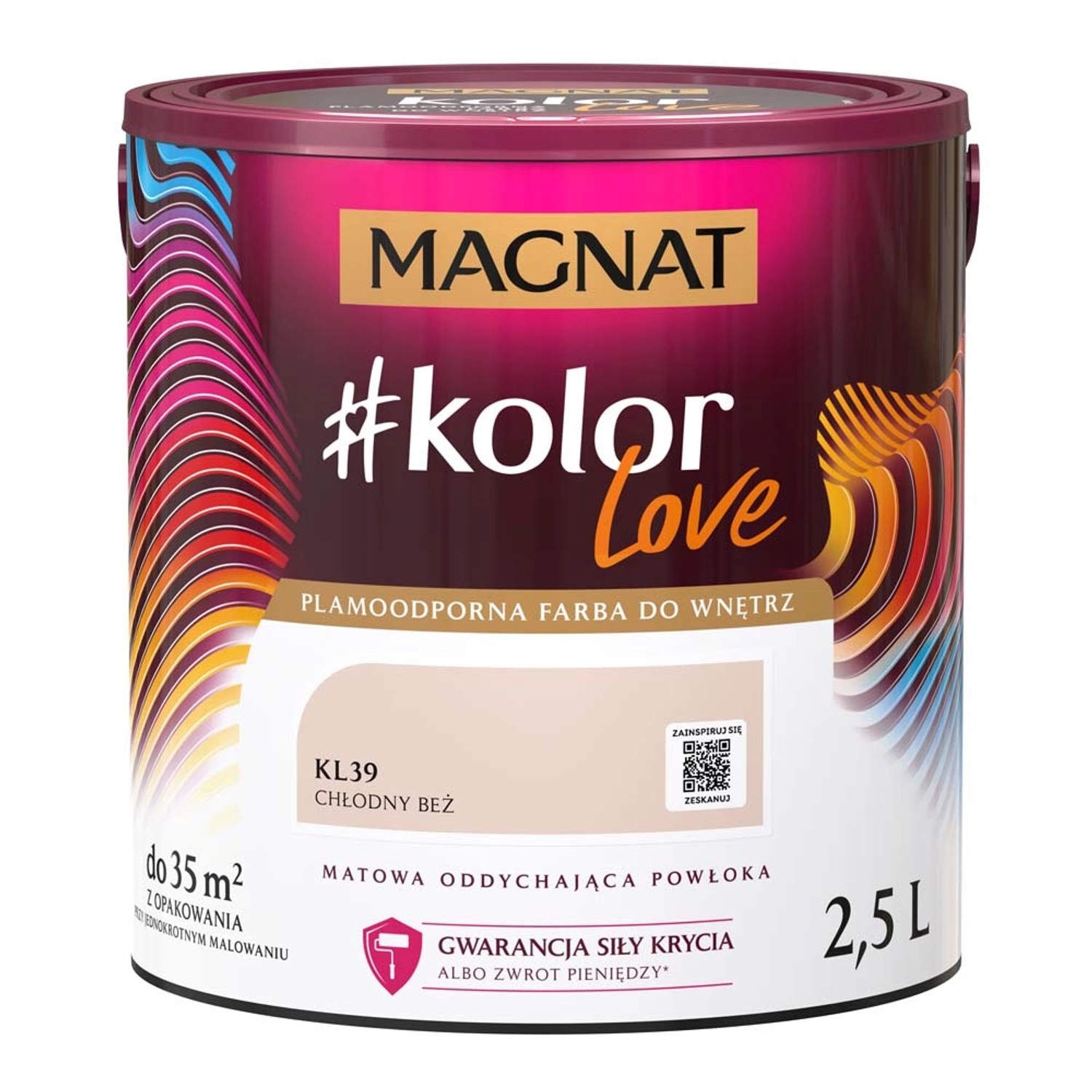 Farba Magnat KolorLove chłodny beż 2,5 l