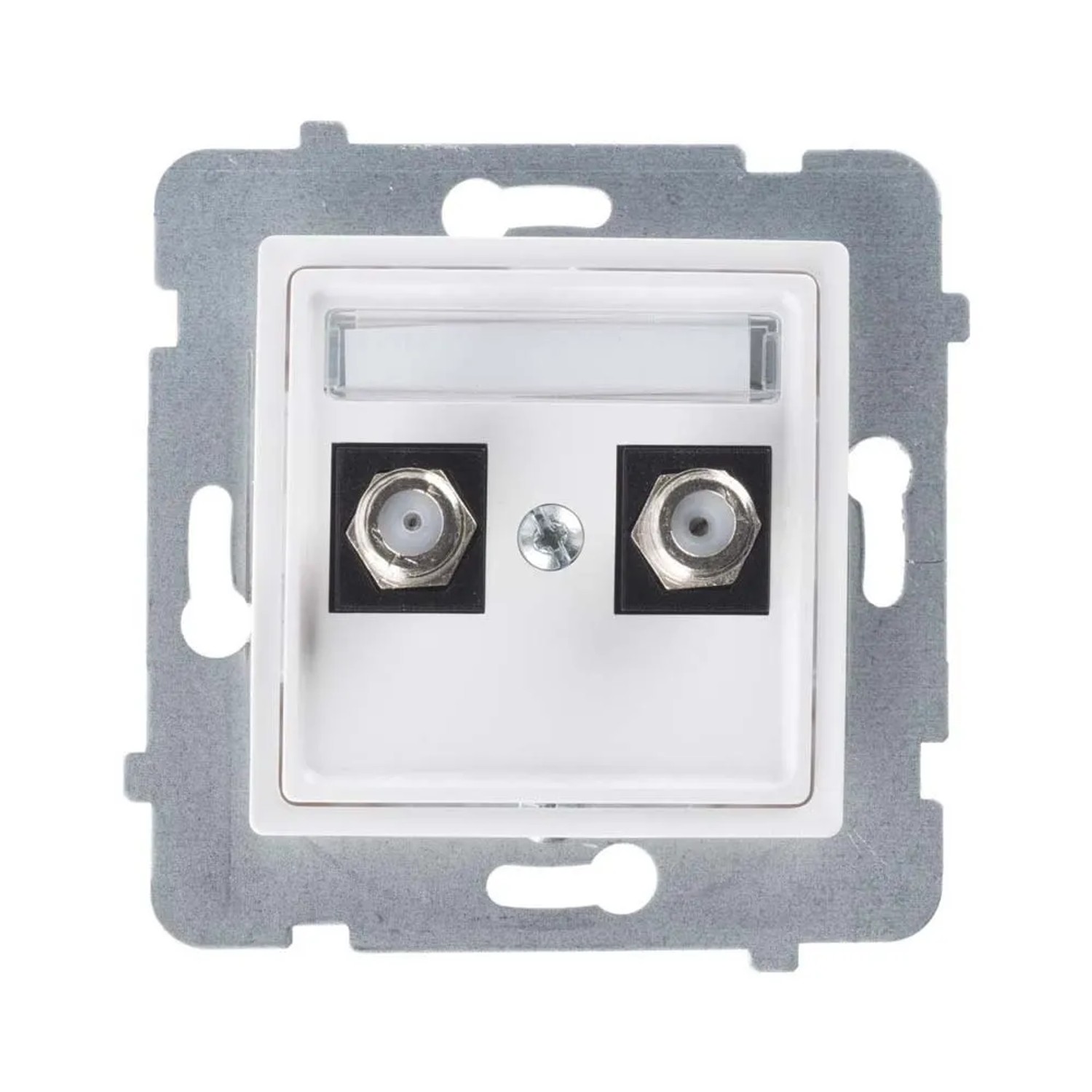 Gniazdo Rosa 2xTV białe