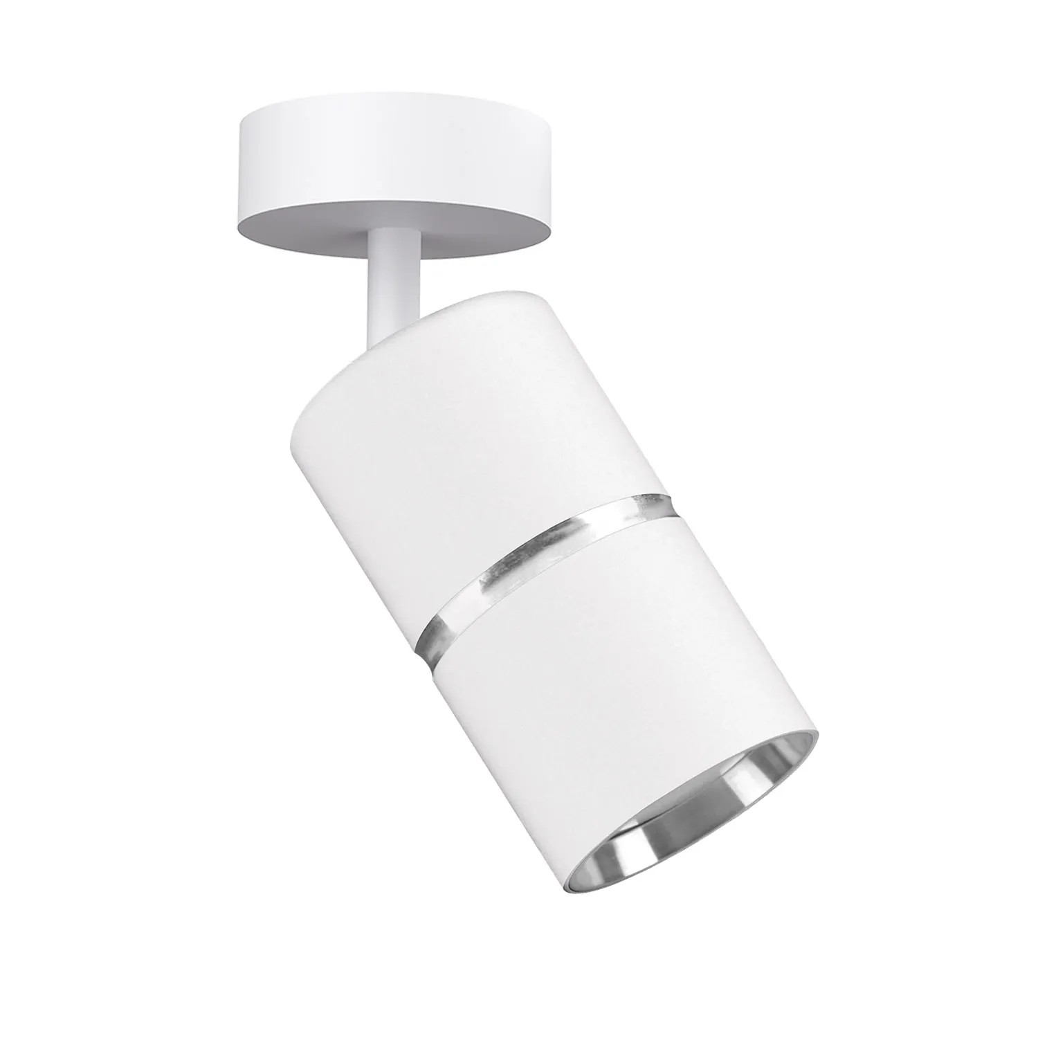 Goldlux Lampa ścienno-sufitowa BAMBOO 1xGU10 biała ruchoma