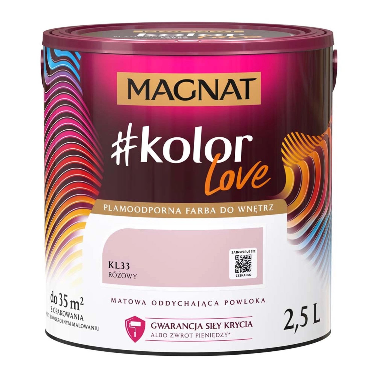 Farba Magnat KolorLove różowy 2,5 l