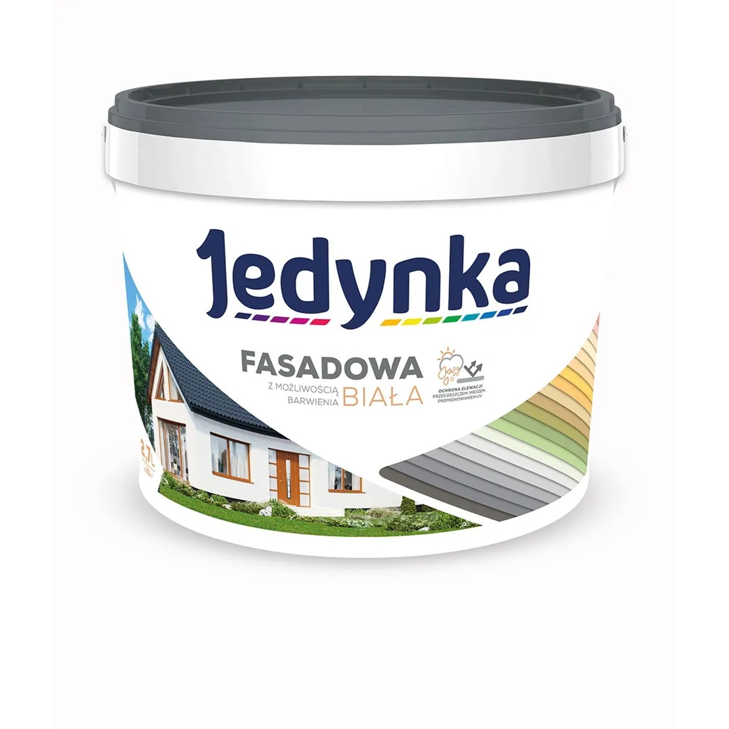 Farba fasadowa Jedynka 2,7 l biała