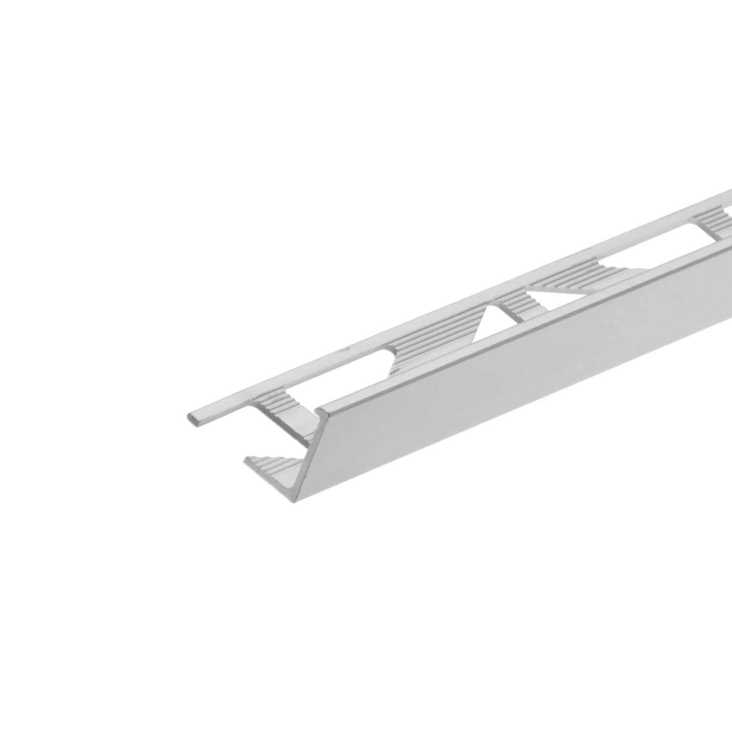 Cezar Profil aluminiowy do glazury narożny srebrny mat 12,5x1x3 m