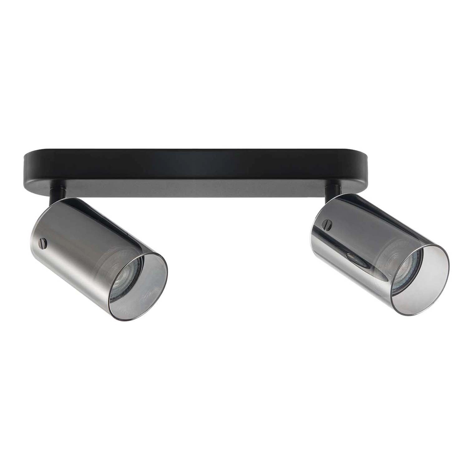 Goldlux Lampa ścienno-sufitowa SMOKY 2xGU10 max. 10W LED czarna