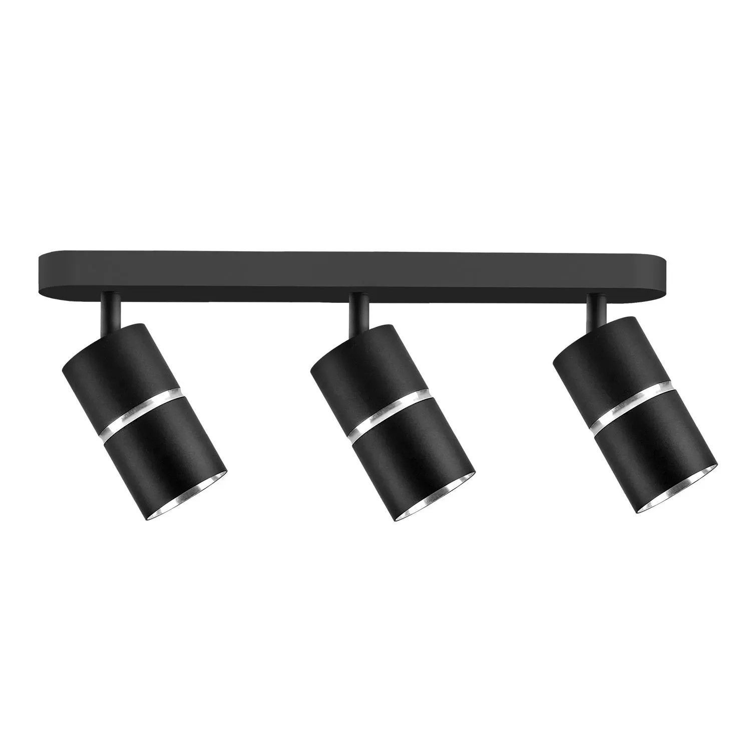 Goldlux Lampa ścienno-sufitowa BAMBOO 3xGU10 czarna ruchoma