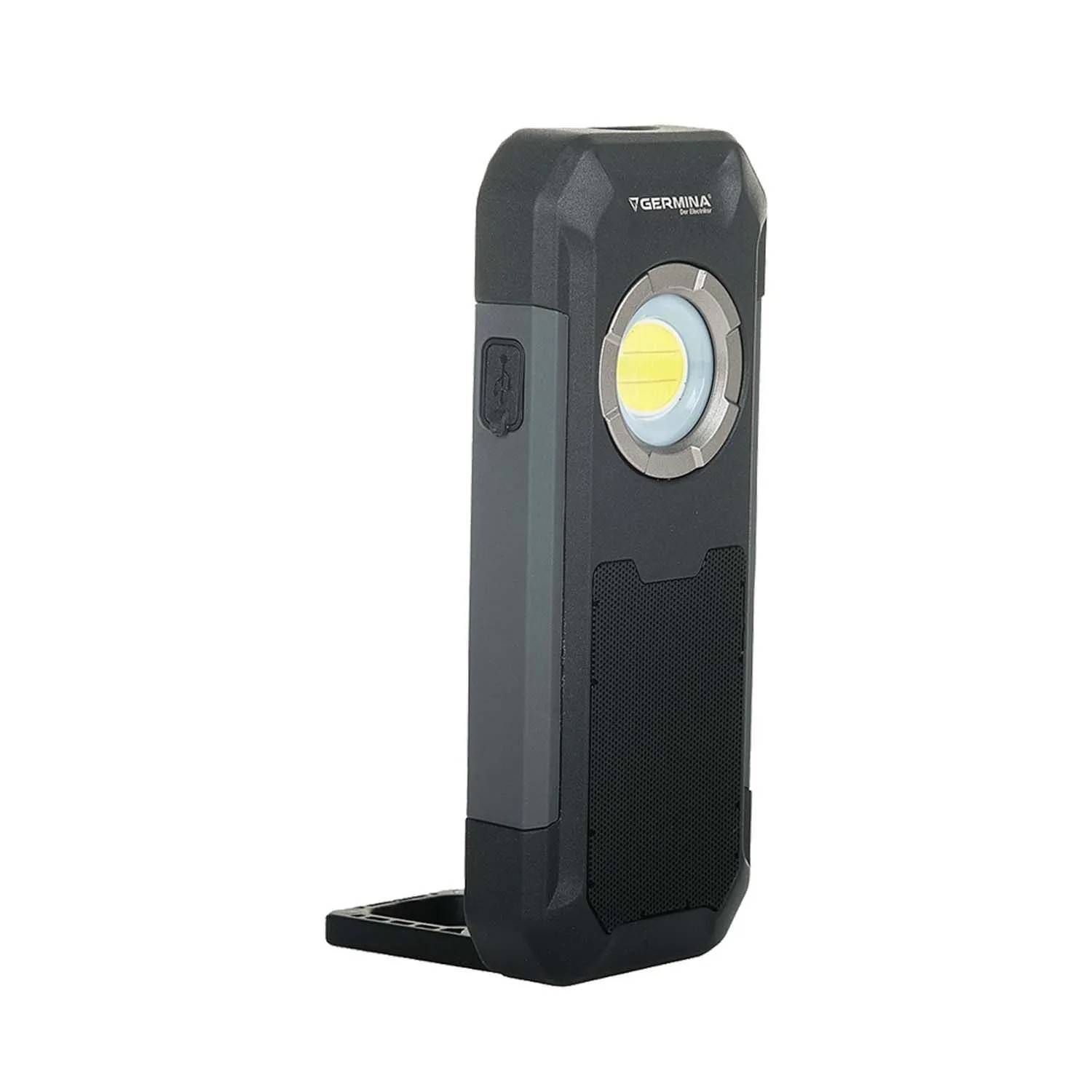 Germina Latarka warsztatowa LED głośnik Bluetooth 5W 6000K 550lm IP44