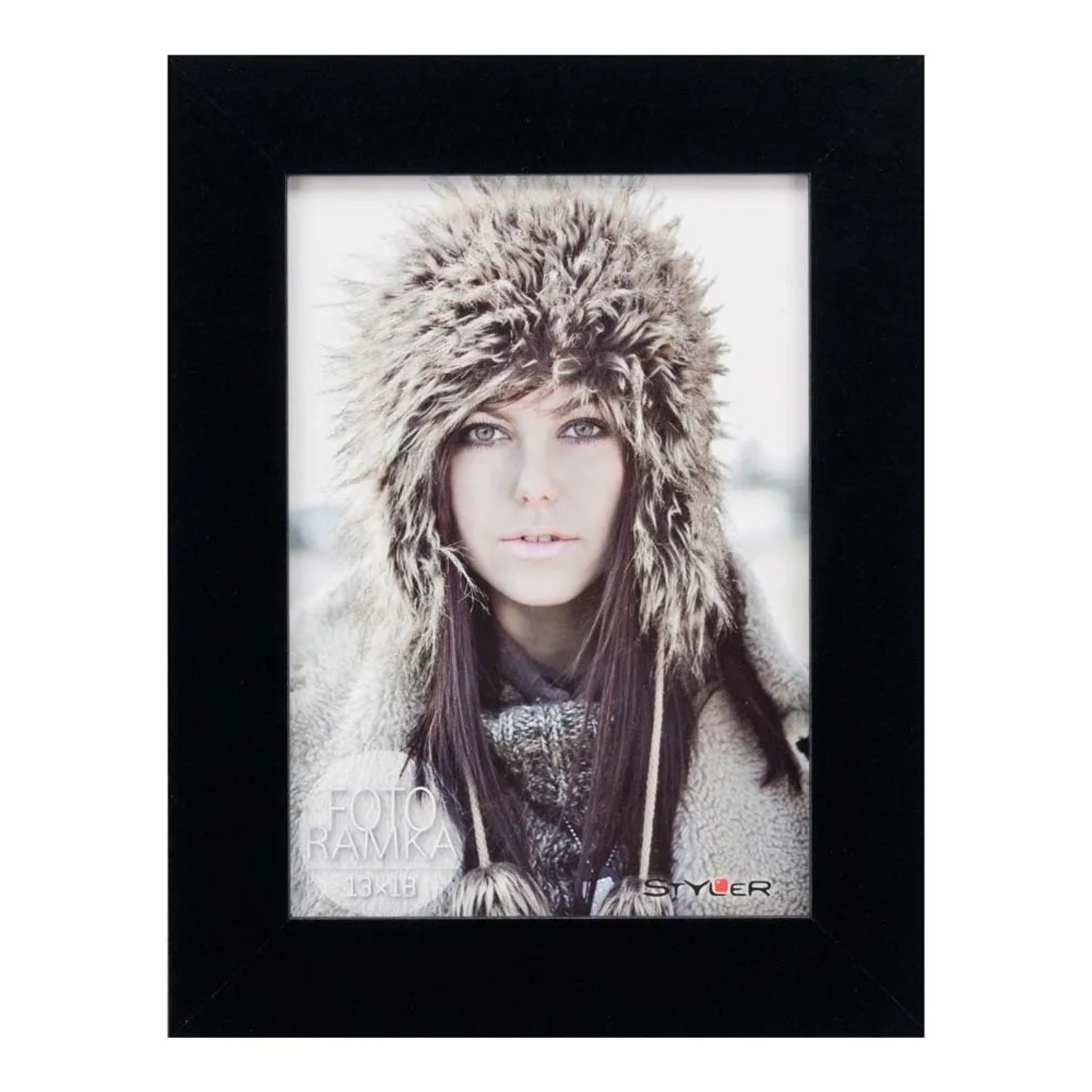 Ramka NARVIK AK czarna 13 cm x 18 cm