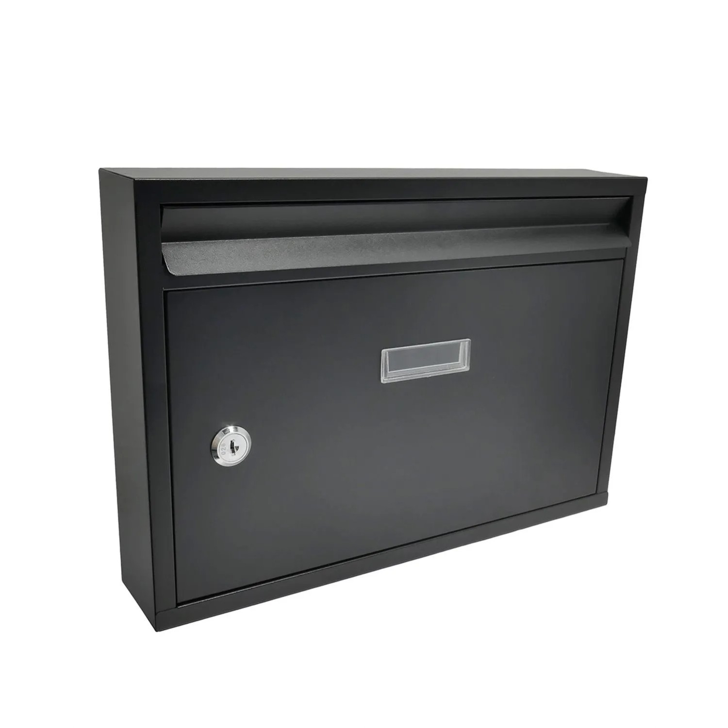 Domino Skrzynka na listy Wall czarny mat 34x24x6 cm