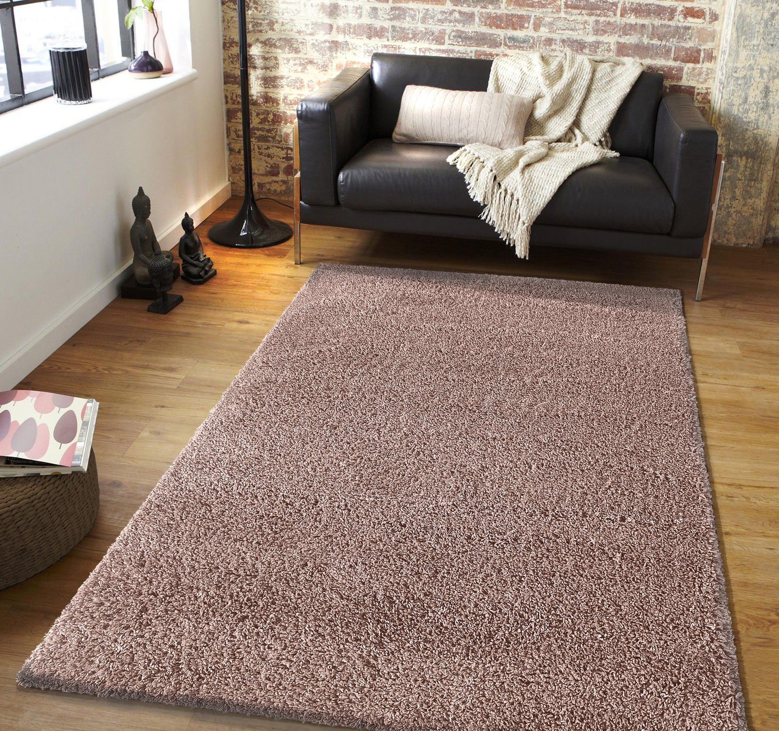 Dywan nowoczesny mięciutki Santo - typu Shaggy - pudrowy róż