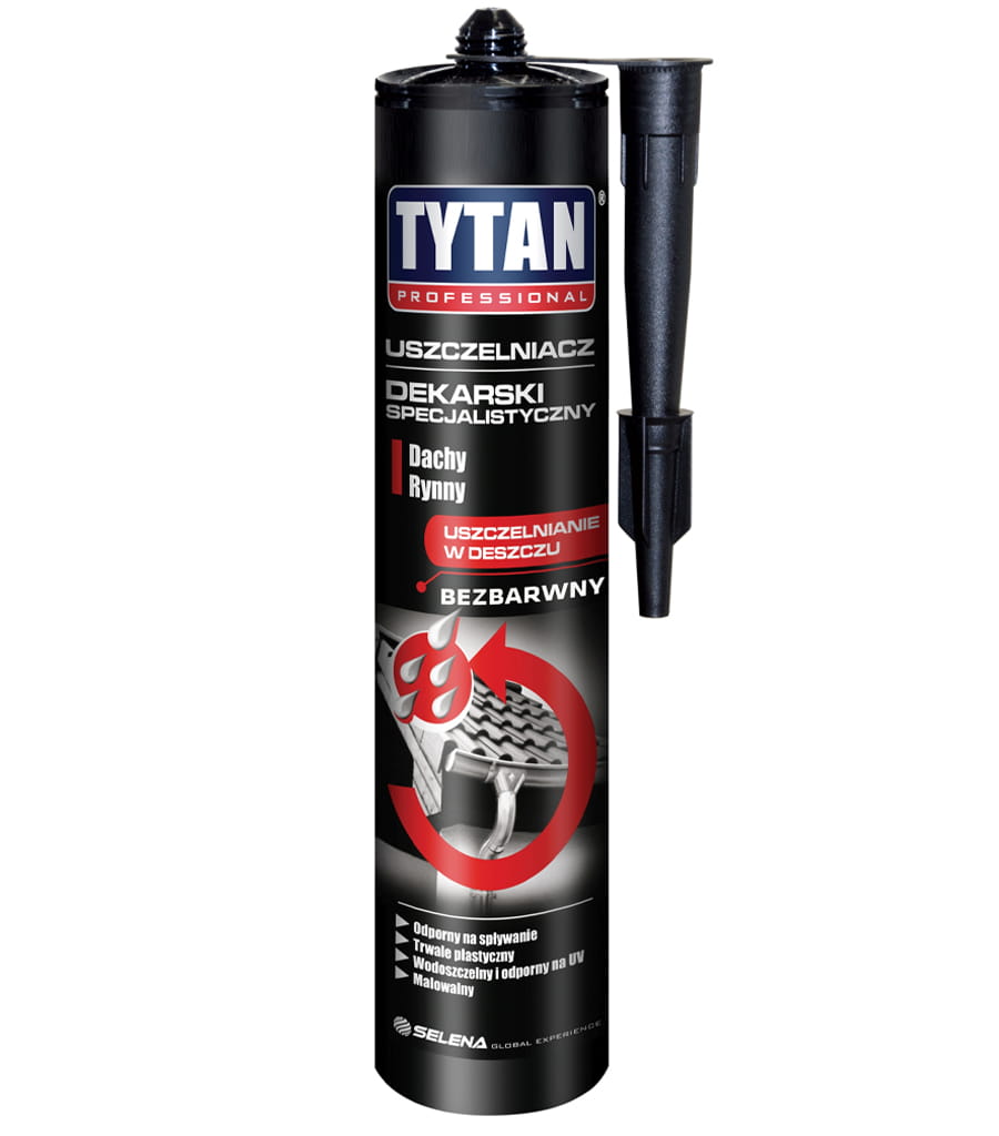 Uszczelniacz dekarski specjalistyczny 280 ml bezbarwny TYTAN