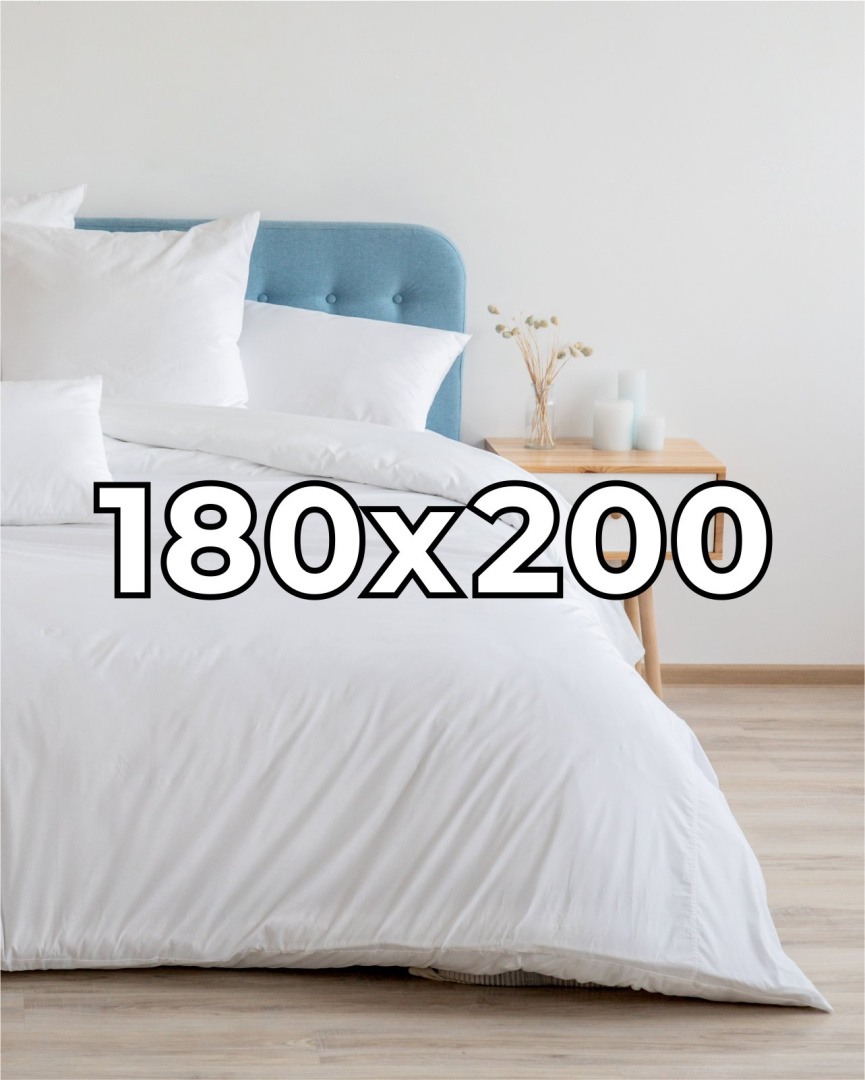 Satynowa poszwa hotelowa na kołdrę 180x200 cm, 100% bawełna