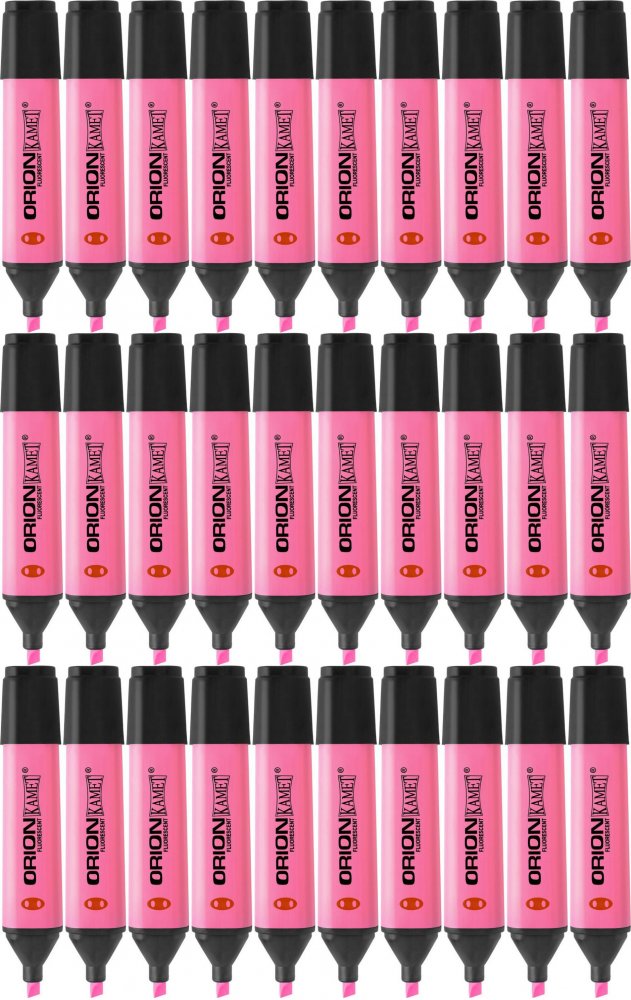 36x Zakreślacz Kamet, Orion, ścięta, różowy