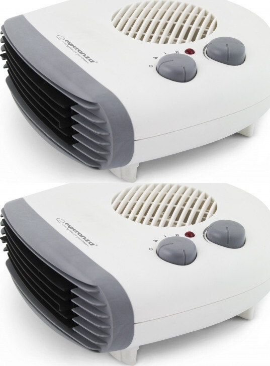 2x Termowentylator Esperanza Sahara EHH003, biały