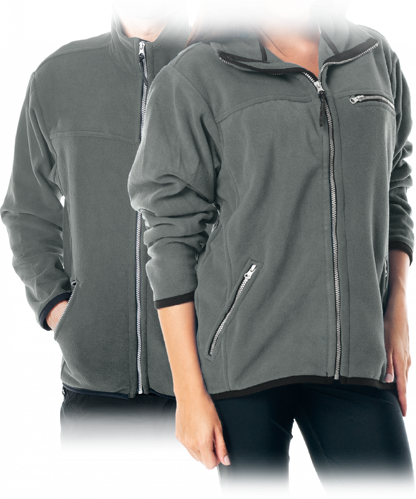 Bluza polarowa Reis Honey, gramatura 290g, rozmiar XXXL, szaro-stalowy