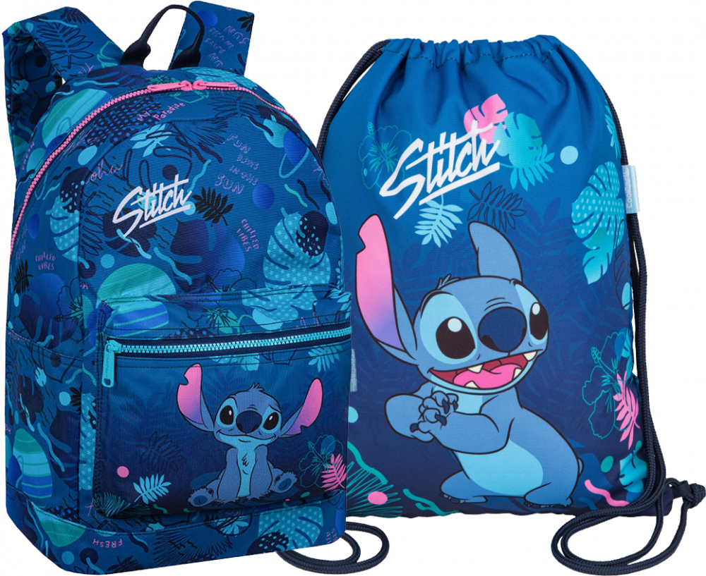 Zestaw: Plecak szkolny Coolpack Cross Stitch + Worek na buty CoolPack Beta Stitch