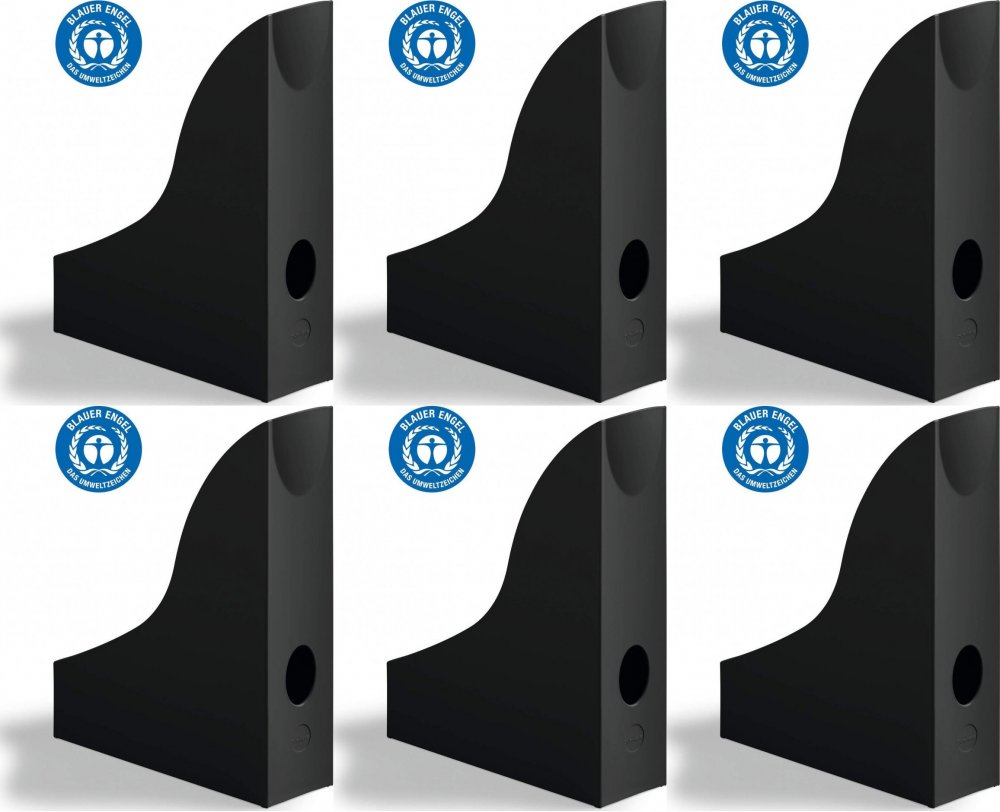 6x Organizer na katalogi Durable Eco, A4, czarny