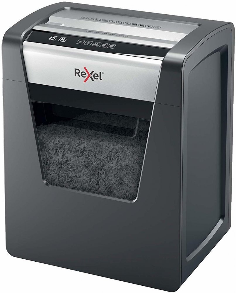 Niszczarka Rexel Momentum M510, ścinek 2x15mm, 10 kartek, P-5 DIN, czarny